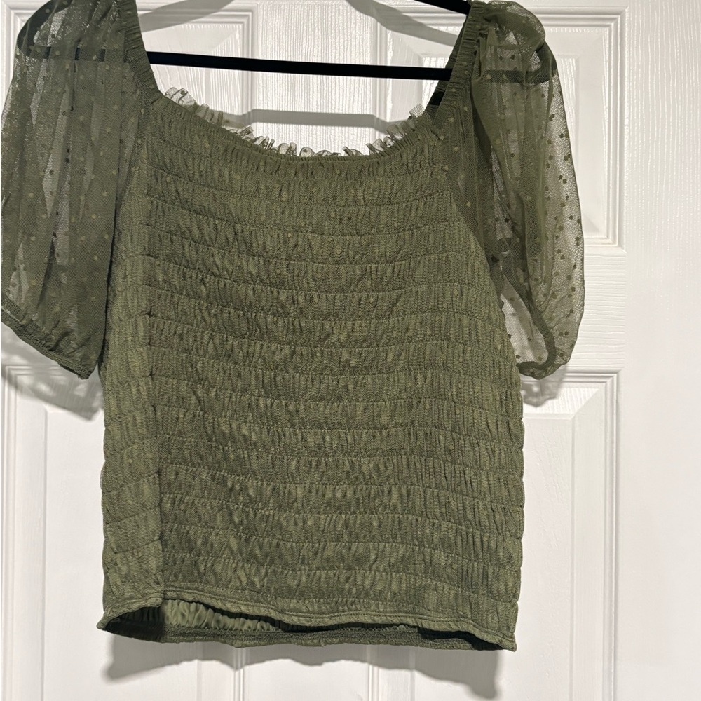Torrid Green Blouse
